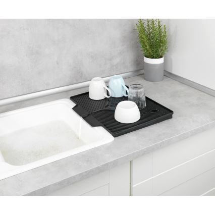 WENKO 54771100 - Abtropfständer NELIA 34x40 cm schwarz