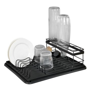 WENKO 54798100 - Geschirrabtropfständer AMY 42,5 x 31,5 cm schwarz