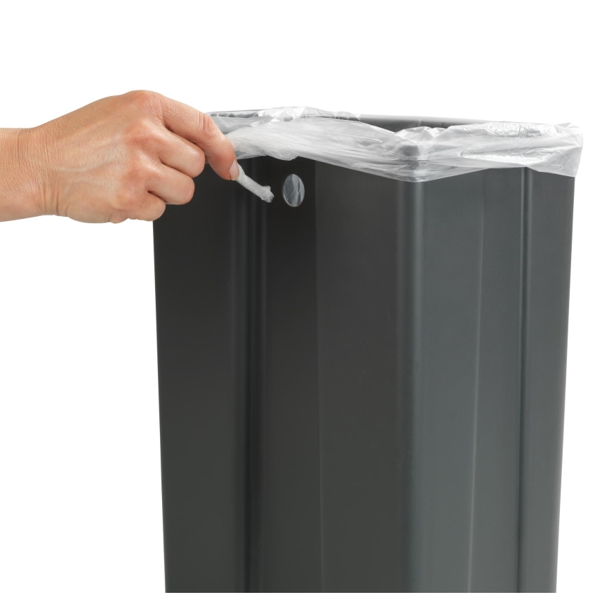 WENKO 54903100 - Türkorb zum Einhängen, 26x36,5 cm, grau/silber