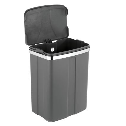 WENKO 54903100 - Türkorb zum Einhängen, 26x36,5 cm, grau/silber