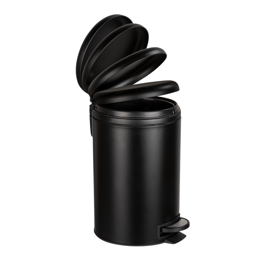 WENKO 54913100 - Mülleimer LEMAN 25x38 cm schwarz