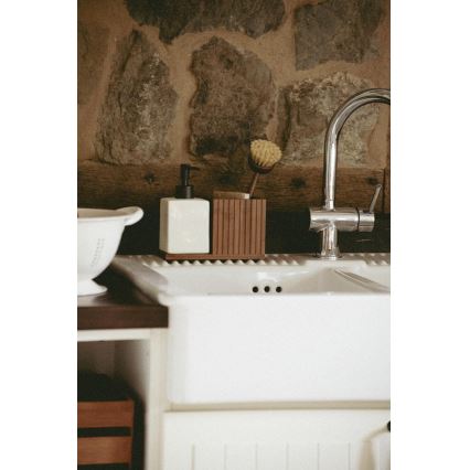 WENKO 54944100 - Seifenspender MERA 18,5x17 cm braun