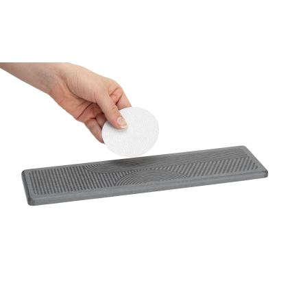 WENKO 54957100 - Abtropfmatte DAMON 30x8 cm grau