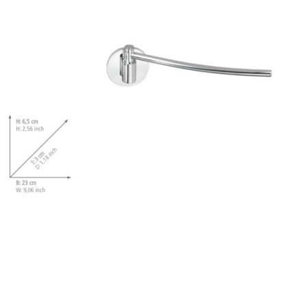 WENKO 5639100 - Halter für Küchentücher TURBO-LOC KÜCHE 23x6,5 cm Edelstahl/silber