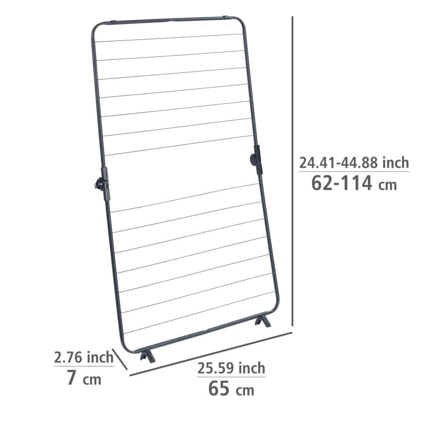 WENKO 63003100 - Wäscheständer CHAMPION 65x114 cm schwarz