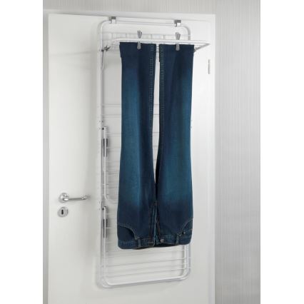 WENKO 63010800 - Wäscheständer 51x142 cm weiß/grau