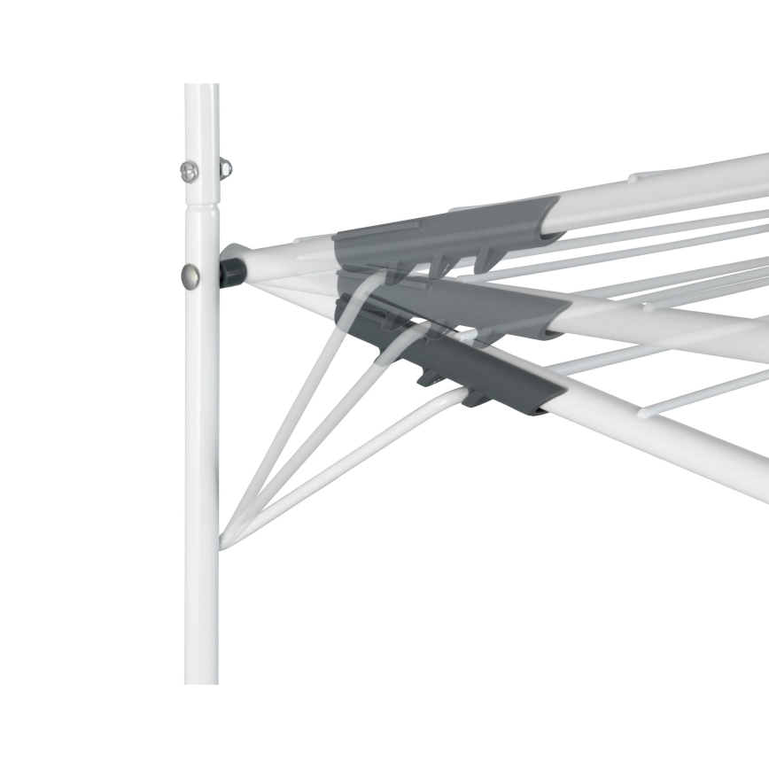 WENKO 63010800 - Wäscheständer 51x142 cm weiß/grau