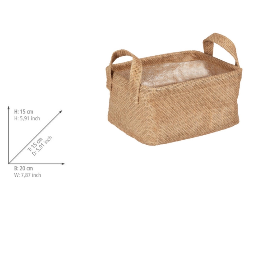 WENKO 64470100 - Korb JUNA 20x15 cm braun