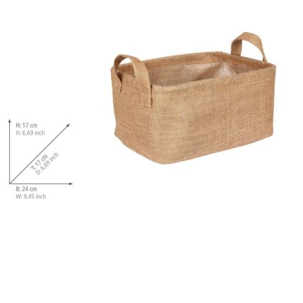 WENKO 64471100 - Korb JUNA 24x17 cm braun