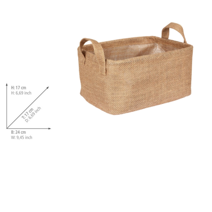 WENKO 64471100 - Korb JUNA 24x17 cm braun