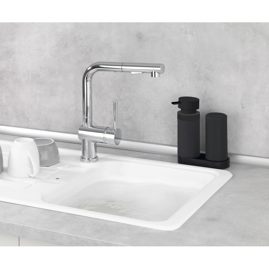 WENKO 69753800 - Organizer EASY SQUEEZ-E 15x18 cm schwarz