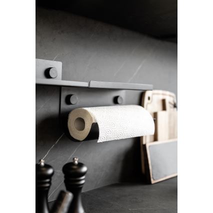 WENKO 71144800 - Rollenhalter JET 30x15 cm schwarz