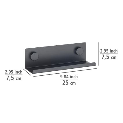 WENKO 71145800 - JET-Ständer 25x7,5 cm schwarz