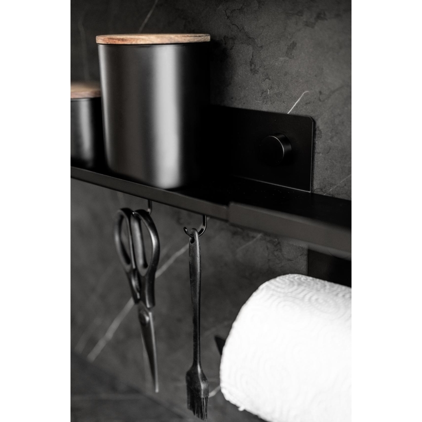 WENKO 71147800 - Regal JET 25x7,5 cm schwarz