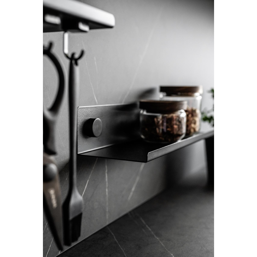 WENKO 71147800 - Regal JET 25x7,5 cm schwarz