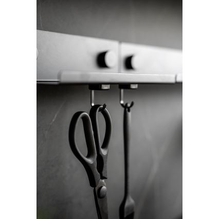 WENKO 71149800 - Haken JET 2,2 x 3,9 cm schwarz/silber