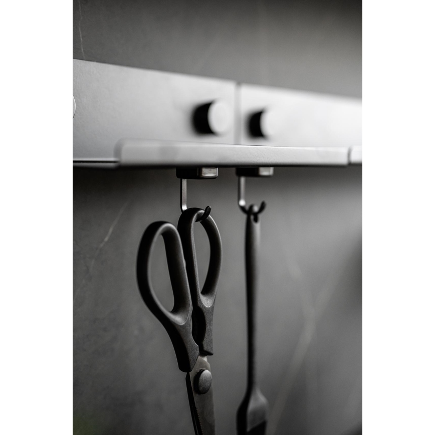 WENKO 71149800 - Haken JET 2,2 x 3,9 cm schwarz/silber