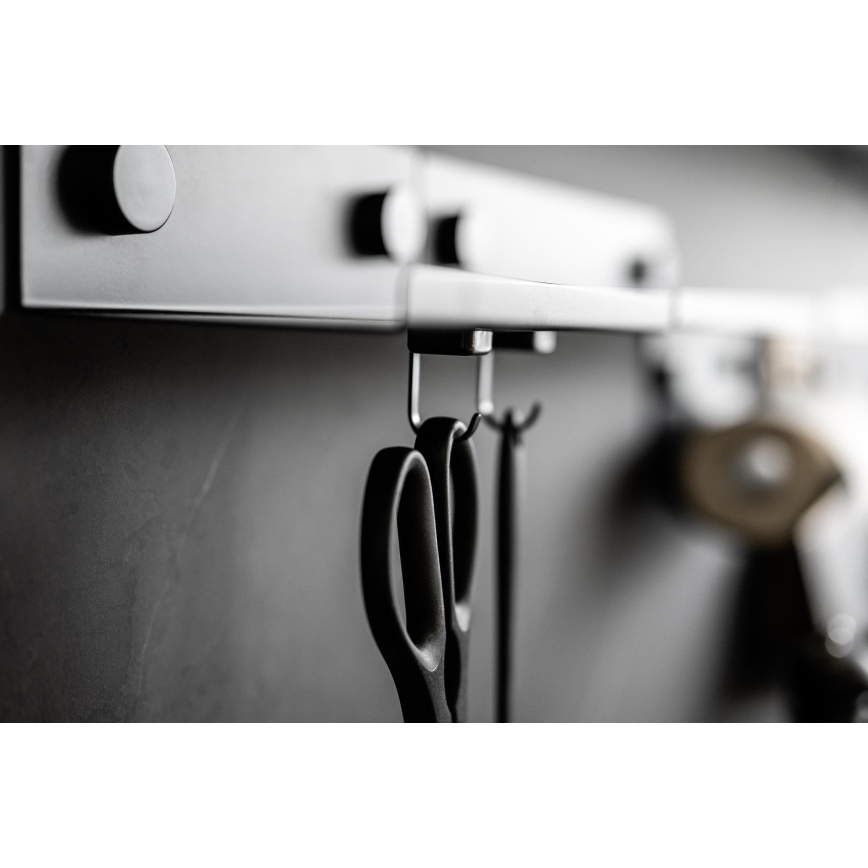 WENKO 71149800 - Haken JET 2,2 x 3,9 cm schwarz/silber