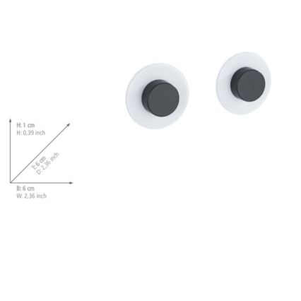 WENKO 71150800 – Adapter JET 6 x 1,5 cm schwarz/transparent