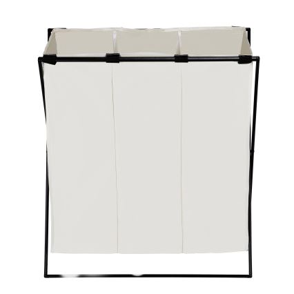 WENKO 71298800 - Wäschekorb TRIO 69x76 cm creme/schwarz