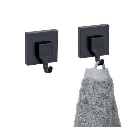 WENKO 71448800 - Haken VACUUM-LOC QUADRO ED 6x7 cm schwarz