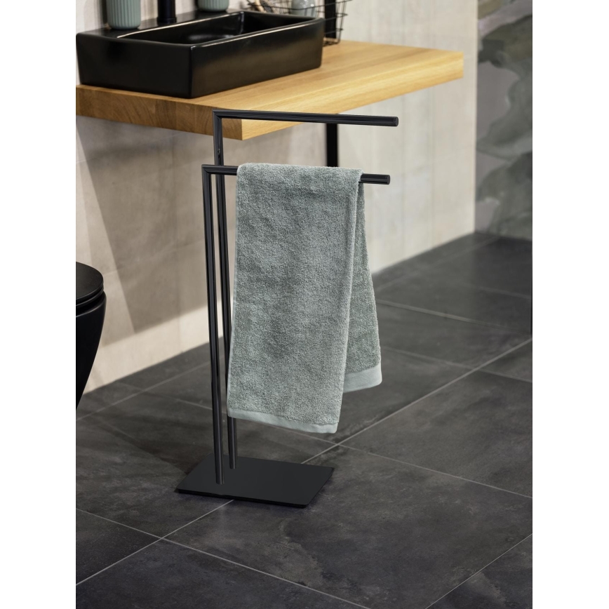 WENKO 71555800 - Handtuchständer RECCO 48x80,5 cm schwarz