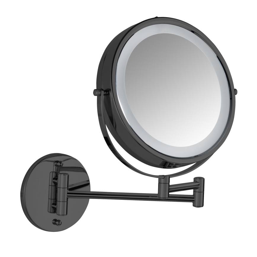 WENKO 71559800 - Spiegel POWER-LOC 25,5x32 cm schwarz
