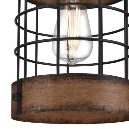 Westinghouse 61179 - Hängeleuchte LANGSTON 1xE27/60W/230V barnwood