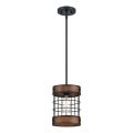 Westinghouse 61179 - Pendelleuchte an Kabel LANGSTON 1xE27/60W/230V Ø 19 cm barnwood