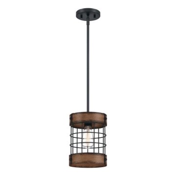 Westinghouse 61179 - Pendelleuchte an Kabel LANGSTON 1xE27/60W/230V Ø 19 cm barnwood