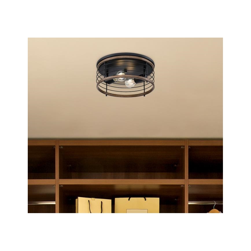 Westinghouse 61250 - Deckenleuchte ACKTON 2xE27/60W/230V barnwood