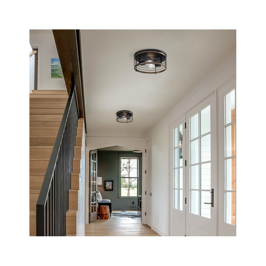 Westinghouse 61250 - Deckenleuchte ACKTON 2xE27/60W/230V barnwood
