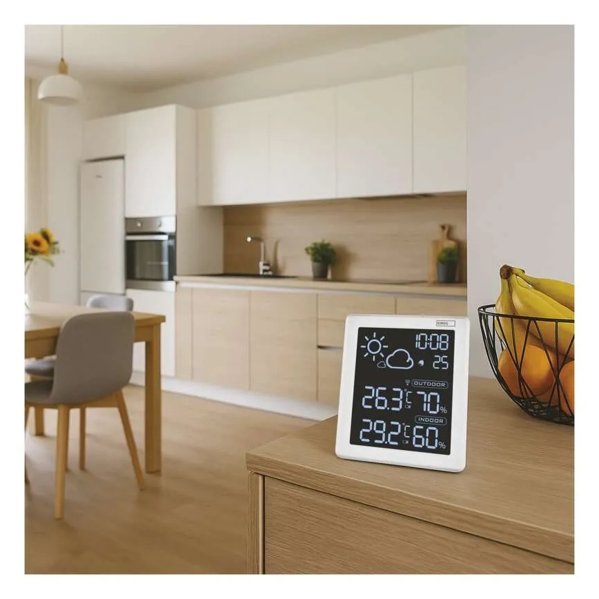 Wetterstation 5V 2xAAA + 2xAAA schwarz