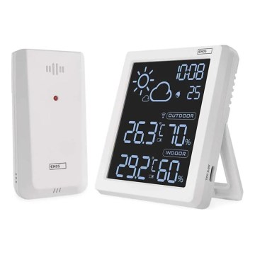 Wetterstation 5V 2xAAA + 2xAAA weiß
