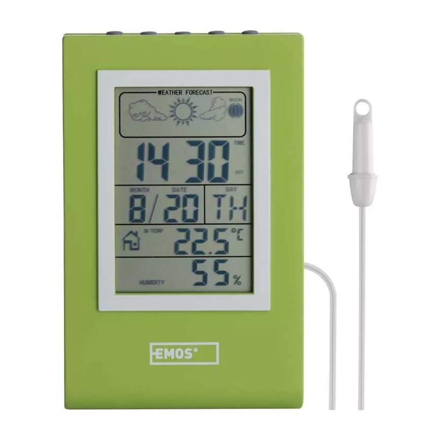 Wetterstation mit Alarmfunktion 2xLR1130 grün