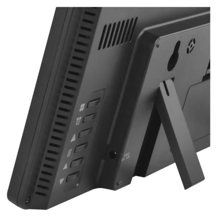 Wetterstation mit farbigem LCD-Display und Wecker 5V 3xAAA + 2xAA schwarz