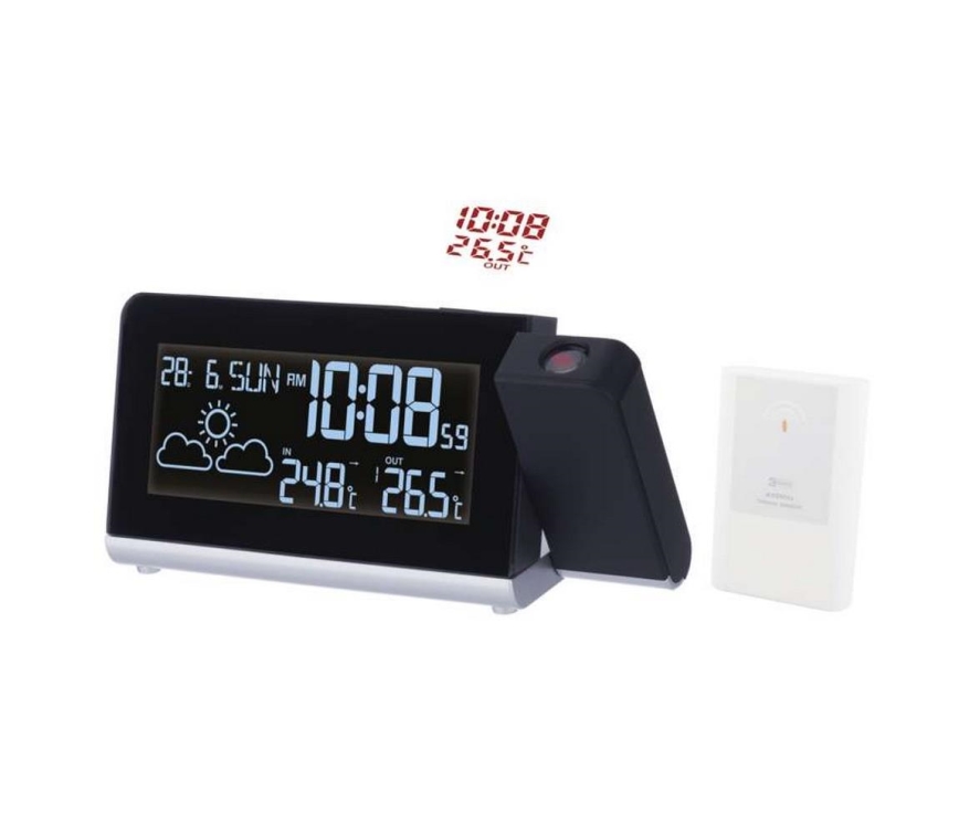 Wetterstation mit LCD-Anzeige 4,5V/1x CR2032 + 2×AA