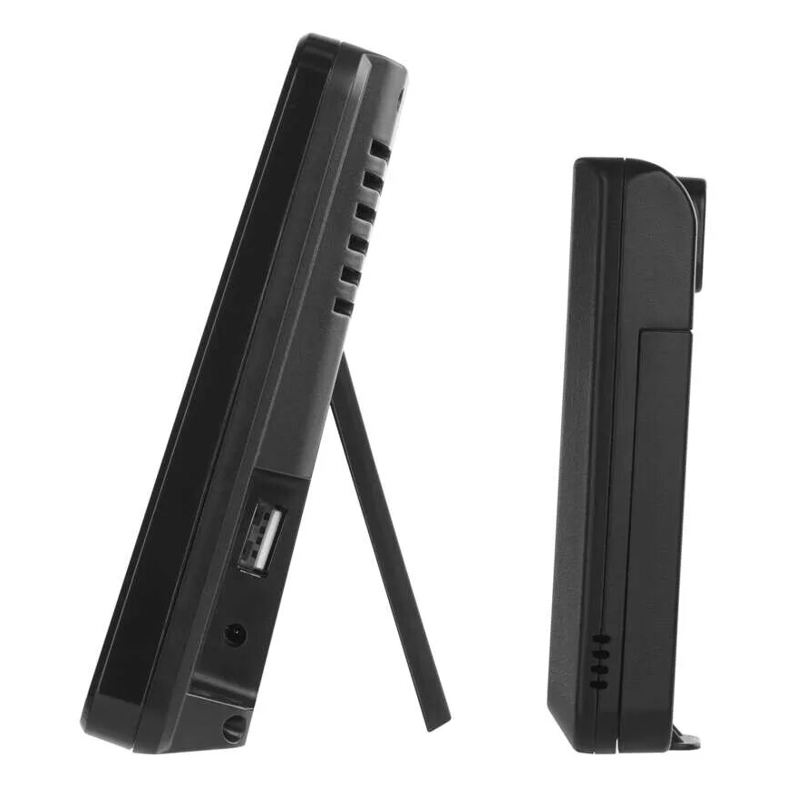 Wetterstation mit LCD-Anzeige GoSmart 230V/3xAAA + 2×AAA Wi-Fi Tuya schwarz