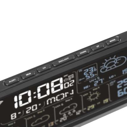 Wetterstation mit LCD-Anzeige GoSmart 5/230V Wi-Fi Tuya schwarz