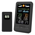 Wetterstation mit LCD-Display 2xAA + 2xAA schwarz