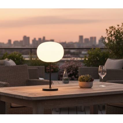 Dimmbare, wiederaufladbare Outdoor-LED-Tischleuchte VENEZIA LED/2W/5V 2700K IP54 4000 mAh schwarz