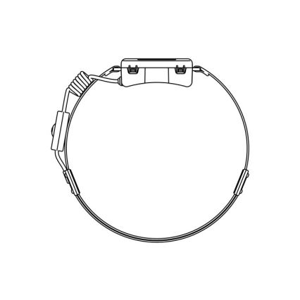 Wiederaufladbare LED-Stirnlampe 2×LED / 5 V, 180 lm, 900 mAh, schwarz