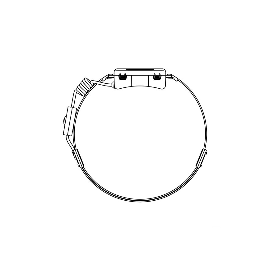 Wiederaufladbare LED-Stirnlampe 2×LED / 5 V, 180 lm, 900 mAh, schwarz