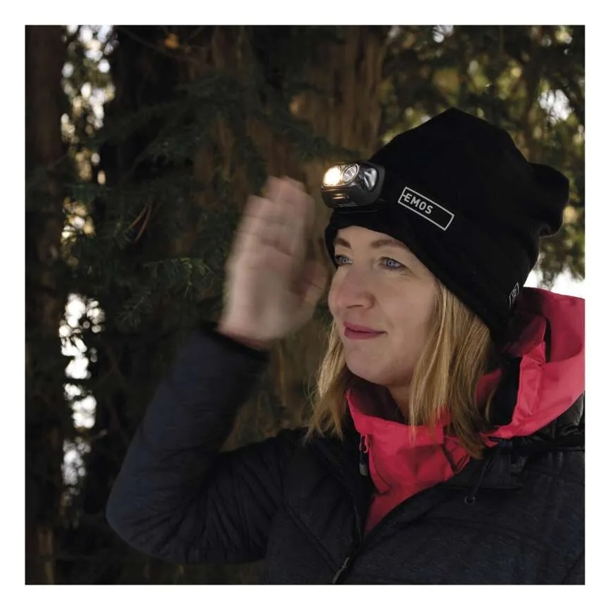 Wiederaufladbare LED-Stirnlampe, USB, 1200 mAh