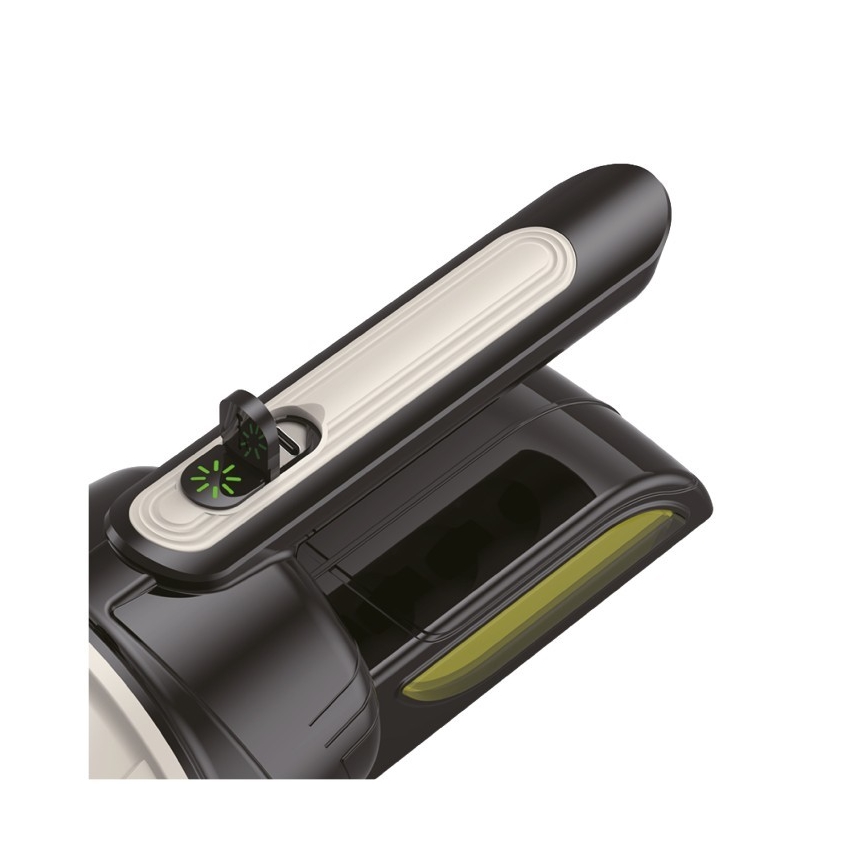 Wiederaufladbare LED-Taschenlampe 2xLED/3W/5V 210 lm 1200 mAh schwarz