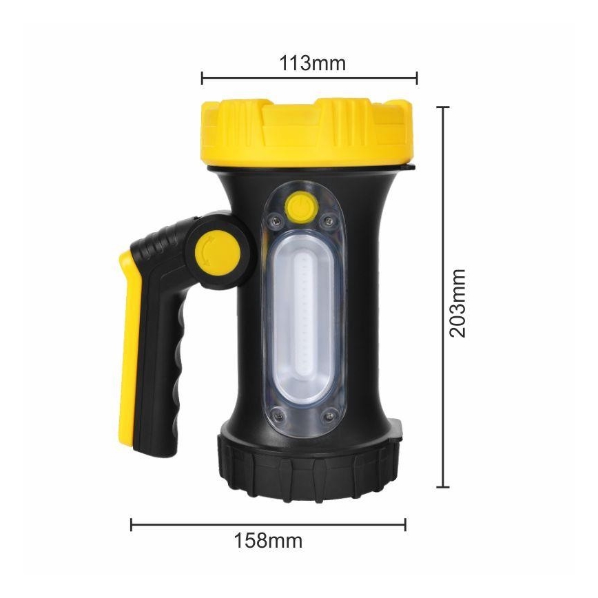 Wiederaufladbare LED-Taschenlampe LED/5W/4000mAh + LED/3W