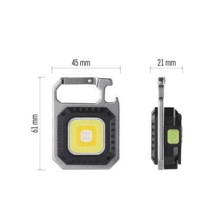 Wiederaufladbare LED-Taschenlampe LED/USB/3,7V IP44 750 lm 400 mAh