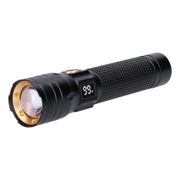 Wiederaufladbare LED‑Taschenlampe 3,7 V, 1200 mAh