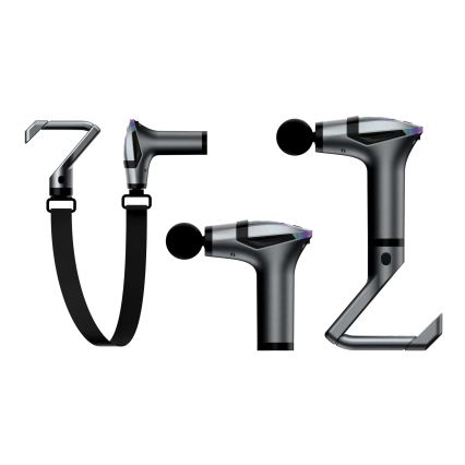 Wiederaufladbare Massagepistole mit 4 Köpfen und Riemen 25W/5V 1500 mAh