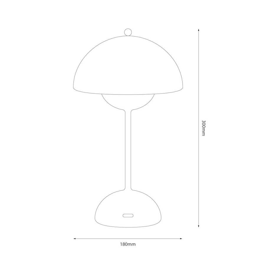 Wiederaufladbare Touch-LED-Tischlampe COSTA LED/3W/5V 2400 mAh 3000-6000K weiß